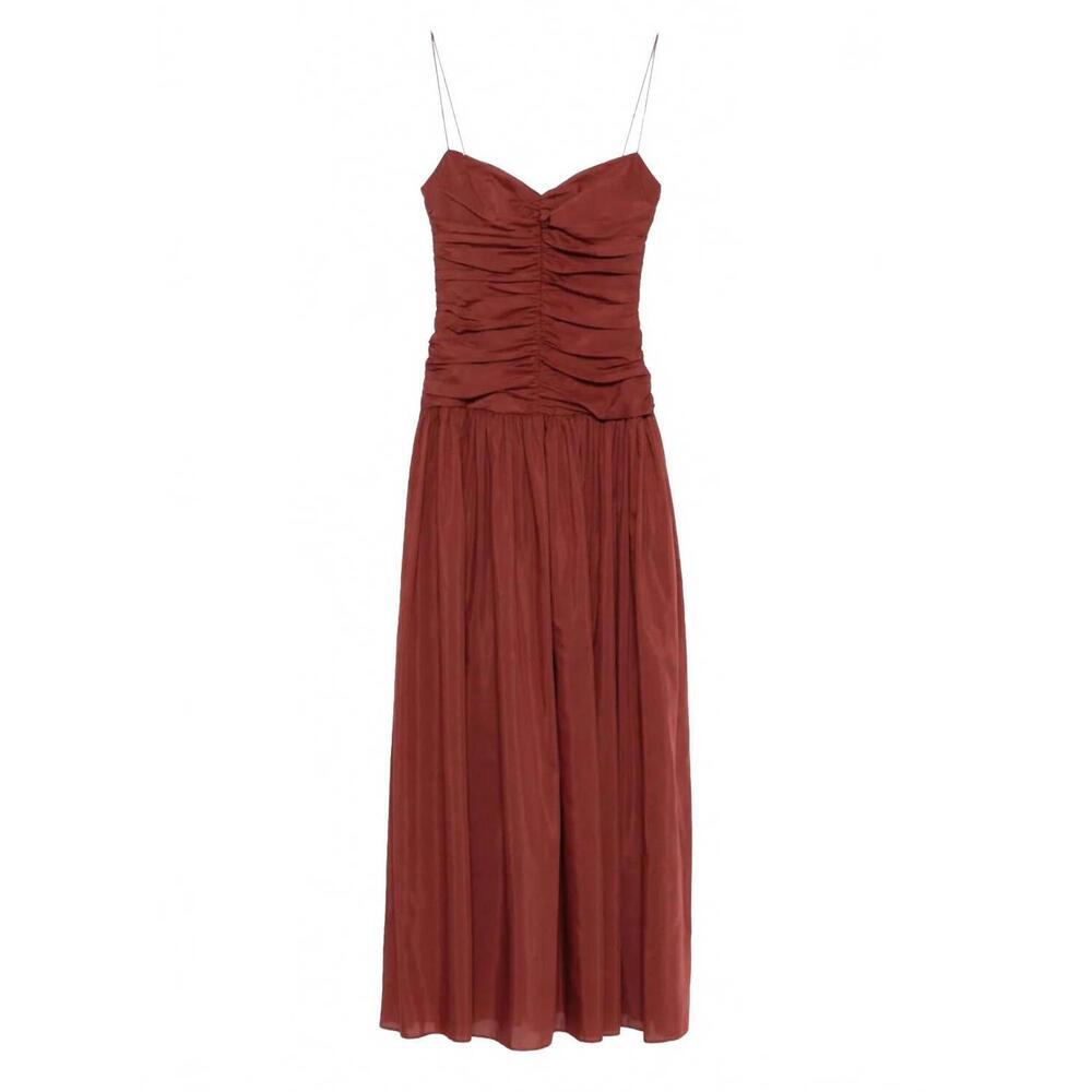 NEW MATTEAU gathered drop waist dress in maroc - Picture 5 of 5